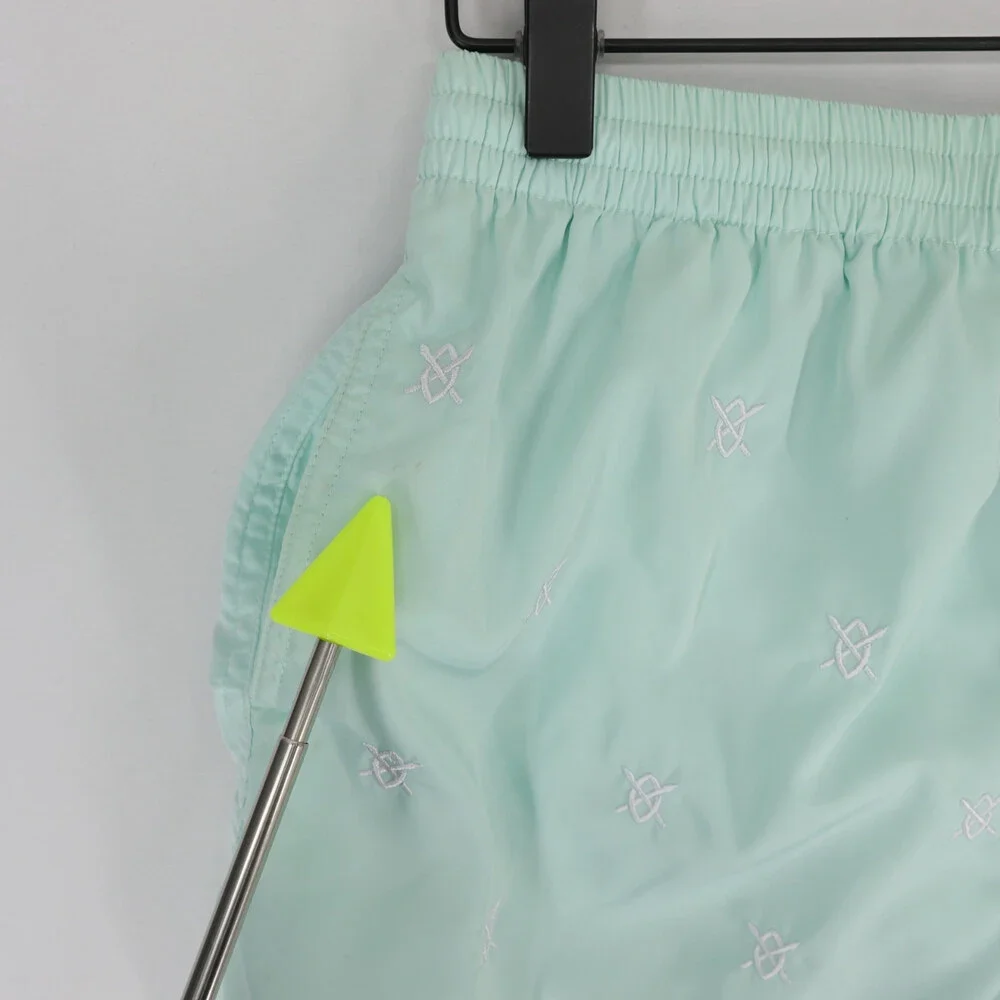 Daily Paper Reshield Swim Shorts Mens S Green Embroidered Drawstring Mesh